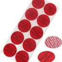 Solitary Walker 100Pcs Tamper Evident Security Labels Diameter 2 inch Rounds Red Complete Transfer Tamper Proof Stickers Safety Torn up Invalid Seals Tape