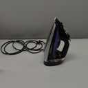 Hamilton Beach Steam Iron for Clothes & Garment Steamer with Smooth Press Stainless Steel Soleplate, 1200 Watts, 8 Retractable Cord, Black (14214)