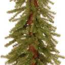 National Tree Company 4 ft Unlit Hickory Cedar Mini Artificial Christmas Tree, 225 Tips, Metal Plate Base, Green
