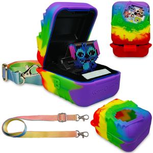 JCHPINE Silicone Cover Case for Bitzee Disney Interactive Digital Pet and Case, Protective Skin Sleeve for Bitzee Disney Virtual Electronic Pets (Multicolor)