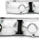 CarLights360: For 1988-2000 Chevy GMC C2500 Turn Signal/Parking Light Assembly Driver and Passenger Side Pair | GM2520104 GM2521104 Vehicle Trim: w/Sealed Beam Headlamp