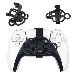 Xhiver PS-5 Controller Mini Steering Wheel Attachment Racing Game AccessoryEnhanced Grip & Control (Black)
