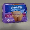 Always Discreet Adult Diapers for Women, Incontinence Underwear, Drier Than Depends, Postpartum Essentials, Disposable Briefs, Max Absorbency, Bladder Leak Protection, Extra Large/XL, 15ct