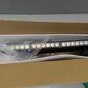 ASPL 38.5" 78 LED Strobe Light Bar Double Side Flashing High Intensity Emergency Warning Flash Strobe Light with Magnetic Base for Safety Construction Vehicles Tow Trucks Pickup (Amber/White)