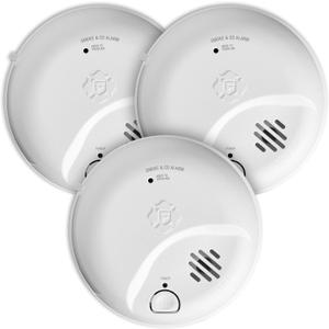 First Alert Combination Smoke & Carbon Monoxide Alarm, Battery Operated Detector with Test & Silence Button, SMICO100, 3-Pack