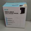 Mini Hot and Iced Coffee Maker Single Serve, for K Cup and Ground, 6 to 14 Oz Brew Sizes, with Recipe Book, for Home, Travel, RV, Office and Dorm, Classic Black (2.0 Version)