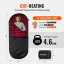 KingCamp Sleeping Bag for Adults, Cold Weather & Warm Extra Wide Big & Tall XL Portable Waterproof Flannel Sleeping Bags, Essentials Gear Accessories for Camping Backpacking Hiking