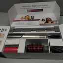 Shark FlexFusion Hair Dryer with Fusion Hair Brush, Ceramic Air Styler with Auto-Wrap Hair Curlers & Concentrator, Ceramic Plates, Metallic Mist HD641