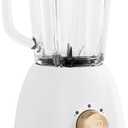 West Bend Timeless 5 Speed Multi-Function Blender, 48 oz Glass Jar, with Travel Cup