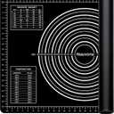 Extra Large Baking Mat - 26" Silicone Pastry Mat, Reusable Non-Stick Dough Mat with Measurement for Fondant, Rolling Dough, Pie Crust, Pizza and Cookies, Black