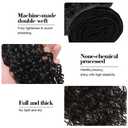 26 28 30 Inch GveoXvo Water Wave Bundles Natural Color Wet and Wavy Bundles Human Hair Mixed Length 3 Bundles