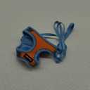 Dooradar Cat Harness and Leash Set, Escape Proof Lightweight Kitten Harness, Soft Breathable Reflective Vest for Outdoor Walking Traveling, Adjustable for Small Cats, Orange & Blue, S