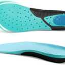 OrthoComfoot Women's Wide Plantar Fasciitis Inserts, Breathable Comfort Arch Support Insoles for Diabetes & Flat Feet, 240LBS+ Heavy-Duty Adjustable TPU, Work Boot Orthotic Insoles, Size 8 Women