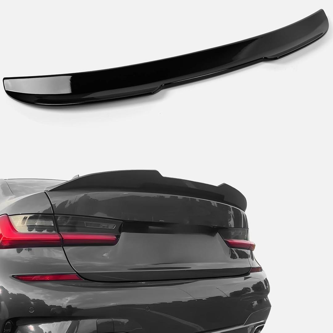 Rear Spoiler Fit for 2019-2025 BMW G20 & G80 M3 330i 330e M340i, Glossy Black Tail Trunk Lip Wing Sporty Appearance PSM Style