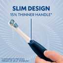 Spinbrush Smart Clean Battery Powered Electric Toothbrush for Adults with Dual Action Head, Pacer & Timer, Midnight Blue, Soft Bristles, 1 Count