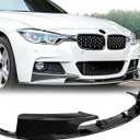 Front Bumper Lip for 2012-2018 BMW 3 Series F30 F31 M Sport 2PCS Glossy Black Front Lip Splitter