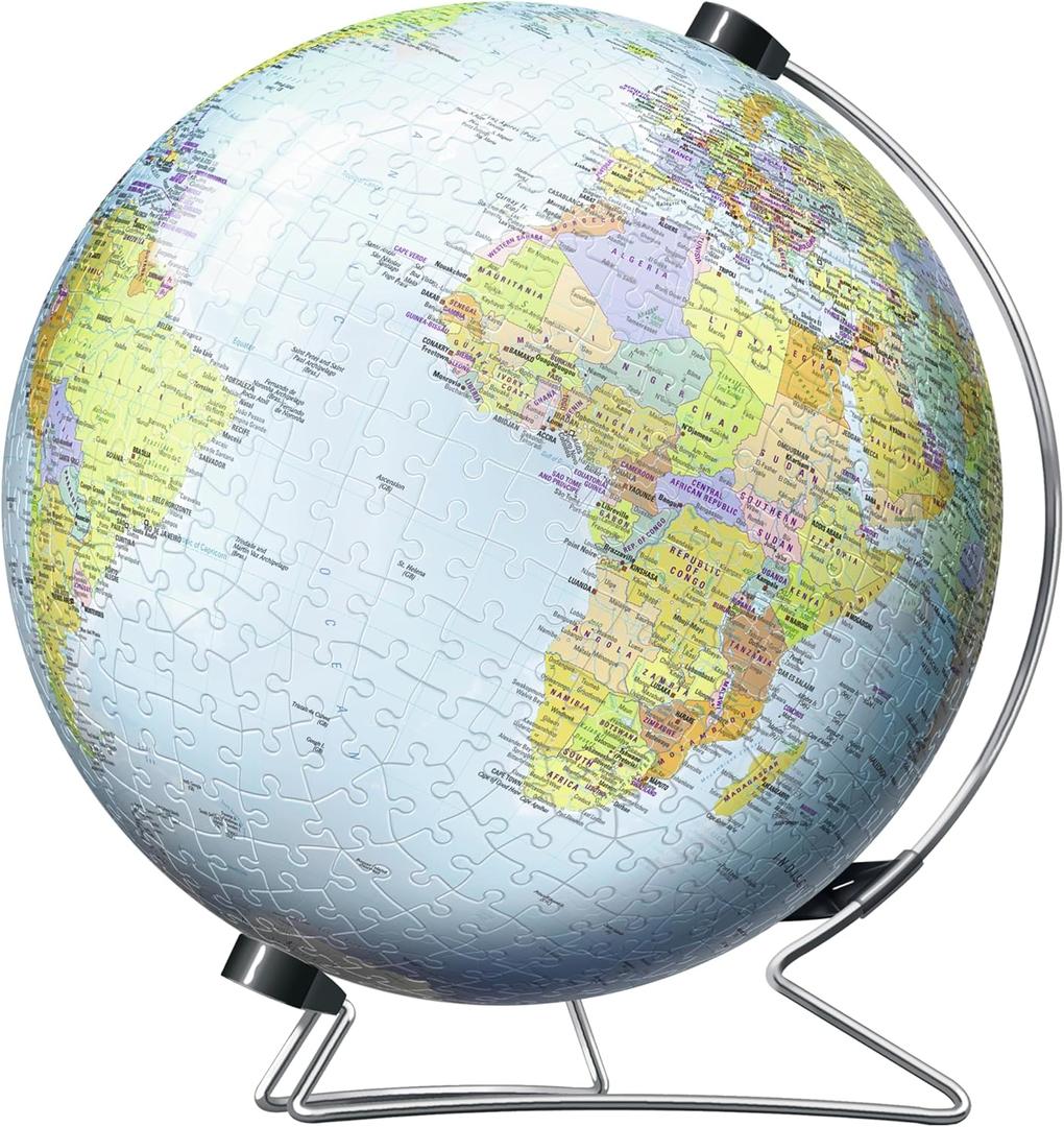 Ravensburger The Earth 540 Piece 3D Puzzle - Engaging Fun for Kids and Adults | Precision Fit with Easy Click Technology | Durable Displayable Model | Celebrating Over 130 Years of Quality