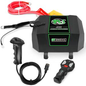 Winch Control Box for 80000lbs to 13000lbs, Electric Winch Controller Winch Control Box with Wireless Remote Controller Wired Remote Controller