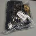 Kolldenn 50 Pcs Graduation/thank You Gifts Bags Employee Appreciation Goodie Bags with Handles Congrats Grad Reusable Plastic Party Favors for Gift Wrapping(Black Gold,Appreciated)