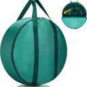 600D Oxford RV Hose Storage Bag Garden Hose Cover Multipurpose Heavy Duty Bag Tool Covers for EV Charging Cable Car Battery Jumper Cables RV Sewer Pipe Extensions, Green 7.87"L x 5.91"W