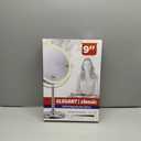 15X Lighted Makeup Mirror: 9 inch Magnifying Mirror with Lights, Make Up Mirrors Stand Up Double Sided, Rechargeable 3 Color Dimmable, Brushed Nickel