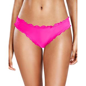 Tempt Me Women Twist Bikini Bottom Moderate High Cut Bathing Suit Bottoms Ruched Swimsuit Bottom, XS