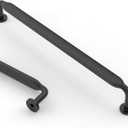 Asidrama 10 Pack 10 Inch(254mm) Matte Black Kitchen Cabinet Handles, Cabinet Pulls Kitchen Cabinet Hardware for Cupboard Drawer Pulls (10" Hole Center)