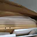 deli Desktop Shelf, Desk Hutch with 5 Shelves for Computer Desk, Natural