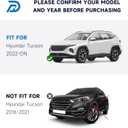 DORENA in-Channel Rain Guards Window Visors Fit for Hyundai Tucson 2022-2026 (Gas Models Only, Not for Hybrid & HEV) Window Deflectors Vent Deflector Vent Window Visors Car Accessories 4pcs