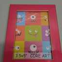 CORE ART 3.5x5 Picture Frame Pink, 3.5 by 5 Colorful Photo Frame with HD Plexiglass, Wall or Tabletop Display