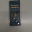 Beeasy Digital Watch Waterproof with Stopwatch Alarm Countdown Dual Time, Ultra-Thin Super Wide-Angle Display Digital Wrist Watches for Men Women, Bla