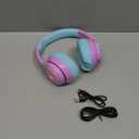 iClever Auraa Active Noise Cancelling Headphones for Kids, LED Light Up, Bluetooth 6.0, Safe Volume 80dBA, 47H Play Time,Fast Charging,Kids Headphones Wireless with Mic AUX Cord for Travel iPad,Purple