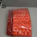 5-Piece Rattan Tree Skirt Ring Accessory for Xmas Artificial Trees(Red)