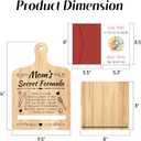 Unique Christmas Gifts for Mom, Funny Kitchen Gift for Women, Wooden Cookbook Stand for Kitchen Counter, Recipe Cook Book Holder for Mothers Birthday Christmas Presents(with Greeting Card)