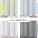 NICETOWN Easy Care Solid Thermal Insulated Grommet Room Darkening Curtains/Drapes for Bedroom (2 Panels, 46 by 63, Light Grey-Greyish White)
