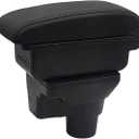 Car Armrest Box for Hyundai Solaris 2/for Hyundai Accent/for Verna 2017-2018 Central Storage Box Center Console (Black line)