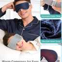 Dymmo Warm Compress for Eyes - Microwavable Eye Mask with Moist Heat Relief for Eye Comfort & Relaxation, Includes 2 Washable Covers & 1 Eye Heating Pad