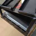 Char-Griller Flat Iron 4-Burner Propane Gas Flat-Top Griddle with Steel Griddle Top, Wind Guards and Instant-Ignition, 775 Cooking Square Inches in Black, Model E8936