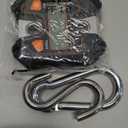 Fuzion Mini Crane Scale - Hanging Scale 440lb/200kg/1960N, Deer Scale with Large LCD Display, Hold & Tare Functions for Hunting, Farms, Fishing, No Setup Required (Black+Orange)