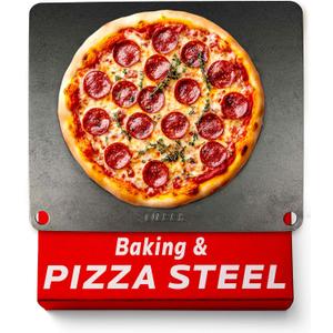 OLEEK Pizza Steel Sheets for Oven - Metal Baking Steels Sheets for Oven - Pizza Steel 16x13.4 Inches - Steel Pizza Stone for Oven - Baking's Steels Pro Pizza - Baking's Stone for Oven