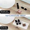 3PCS Water Absorbing Stone Tray, DryingNeat Diatomite Stone Sink Tray, Instant Dry Sink Coasters, Kitchen Sponge Hand Soap Holder, Bathroom Sink Vanity Trays,8 * 4inch and 4 * 4inch