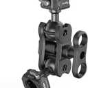 SmallRig Quick Release Ballhead Magic Arm 360 Rotation Articulating Magic Arm with 1/4" Screw, Drop-in HawkLock Camera Clamp for Field Monitor, Camera, Light, Max Load of 5kg, Aluminum Alloy - 3515C