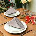 Pfrewn Rose Gold Marble Floral Cloth Napkins Set of 4 Marble Dinner Napkins Solid Washable Reusable Polyester Table Napkins Oversized 20"X20" with Hemmed Edges for Home Weeding Decoration
