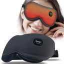 2026 Rechargeable Heated Eye Mask - Cordless, Weighted Compress for Dry Eyes, Eye Fatigue, Sleep & Travel