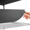 5pcs Shelf Liners of Wire Shelf System,16 x 36 inch Plastic Shelf Liners Mats for Wire Shelving (Rolled,Grey) (Gray)