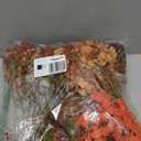 Artificial Fall Flowers Fake Mums for Outdoor Autumn Decoration, 12 Bundles Faux Silk Orange Yellow Mums Daisy Look Real UV Resistant for Outside Home Porch Patio Planter