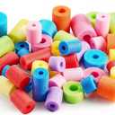 Frienda 30 Pcs Pool Noodles Bits Multicolor Craft Small Size Versatile Mixed Floating Pool Noodles Foam Rope Tube for Play or DIY Craft Multipurpose (Mixed Sizes,Pastel Colors)