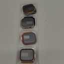 Adorve Privacy Case for Apple Watch Series 10 42mm Screen Protector, Anti-Spy Cover for iWatch Series 11 10 42 mm, 8 Pack, Black Clear Pink Starlight Rose Pink Pine Green Milk Tea Smoke Violet (Blk/Clr/Pnk/Starlt/RosePnk/PineGrn/MilkTea/SmkVlt)