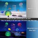 Lpraer 5 Packs Glow Aquarium Decorations Branch Coral Tree Glowing Jellyfish Simulation Glow Plant Glowing Effect Silicone for Fish Tank Decorations