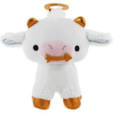 2 x  Animal Adventure Angel Cow Valentine's Plush